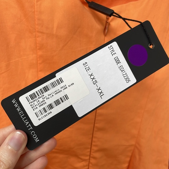 Orange Elliatt Ruffled Long Sleeve Bodycon Zya Mini Dress - Picture 13 of 15